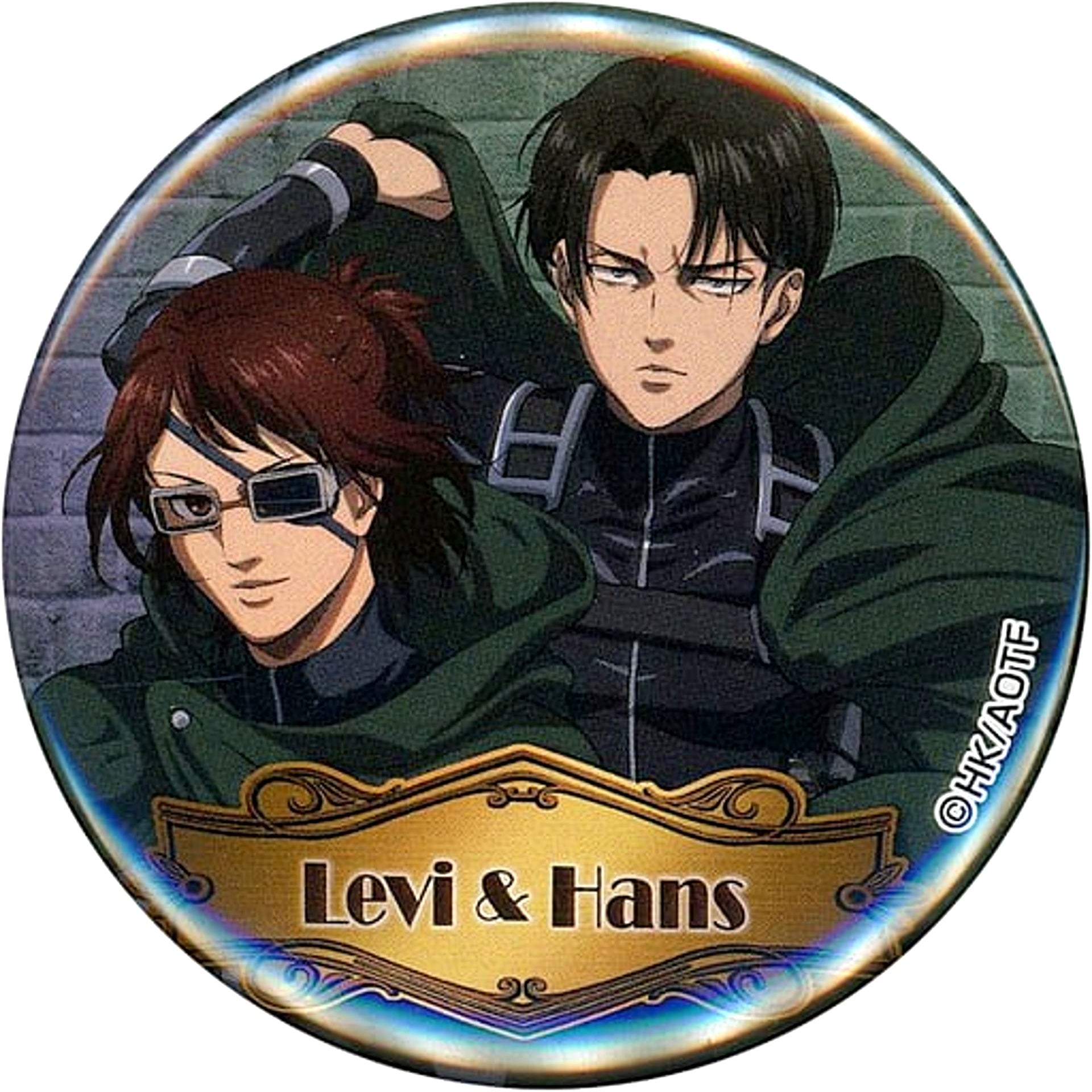 Levi & Hange Attack on Titan The Final Season x Don Quijote 2nd Newly Drawn Badge Collection Vol.2 [USED]