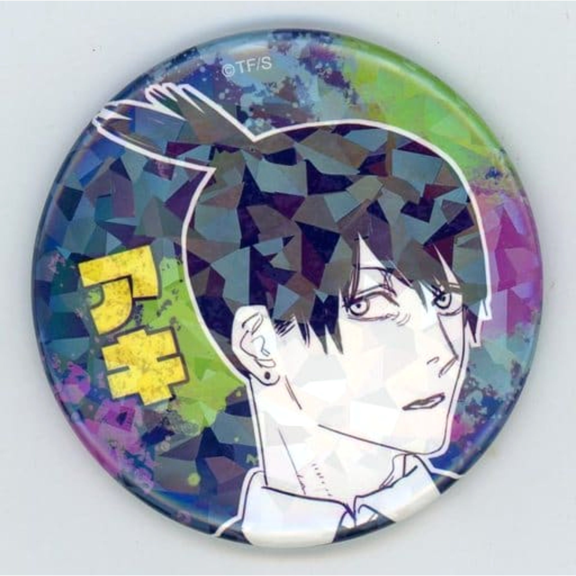 Chainsaw Man Aki Hayakawa 1 Over Face All Star Can Badge Jump Characters Store Limited Made to Order Limited Buttons [USED]