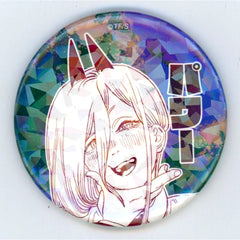 Power 1 Face Close-up Chainsaw Man All Star Button Jump Characters Store Made to Order Ltd [USED]