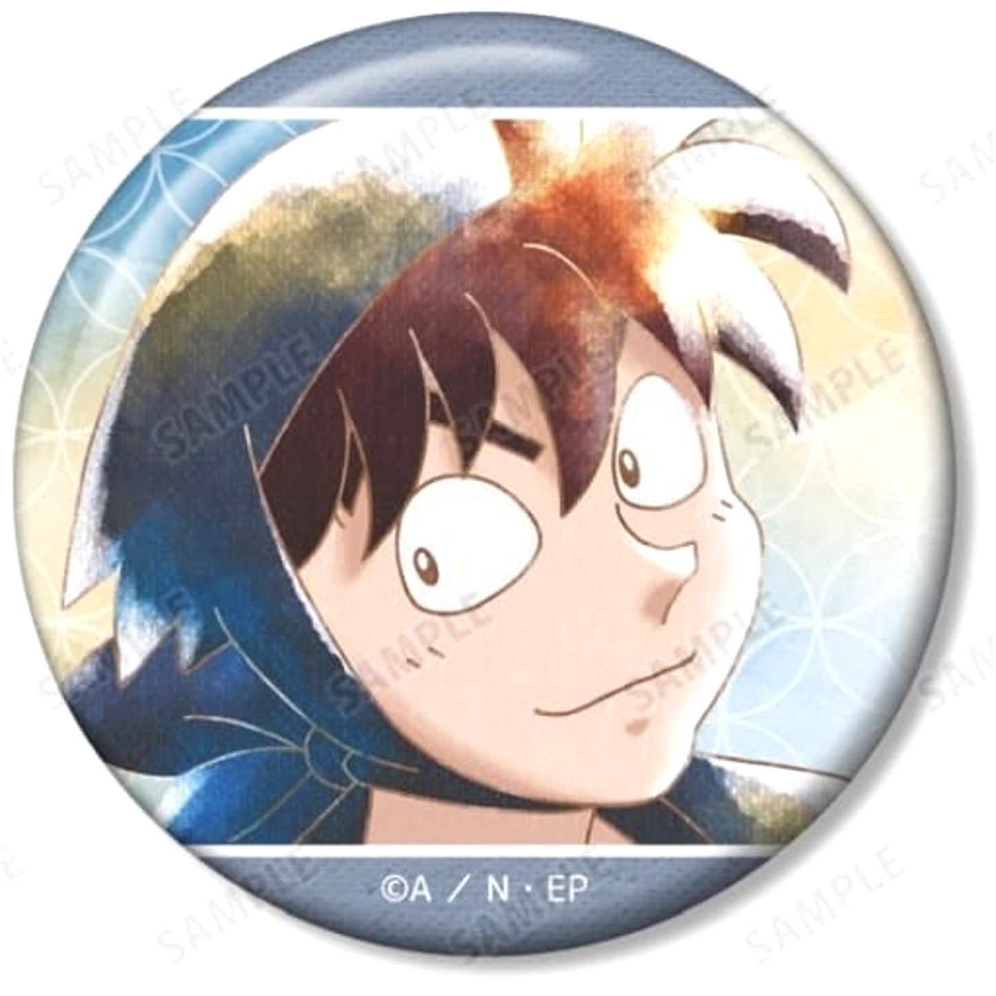 Nintama Rantaro Hansuke Doi Ani-Art Aqua Label Trading Can Badge Ver.B Buttons [USED]