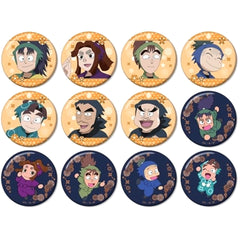 Nintama Rantaro Koheita Nanamatsu & Others Trading Can Badge Athletic Committee Ver. All 12 Types Set Buttons [USED]