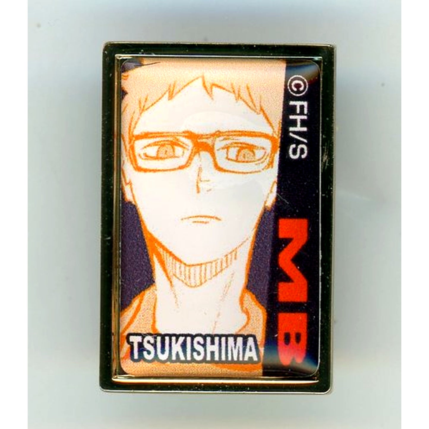 Kei Tsukishima Haikyu!! 5th Anniversary Made to Order Pins Karasuno High School [USED]