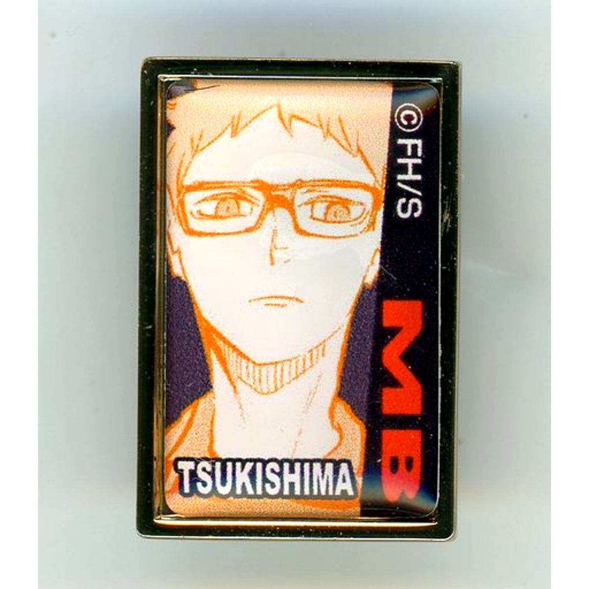 Kei Tsukishima Haikyu!! 5th Anniversary Made to Order Pins Karasuno High School [USED]