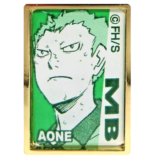 Haikyu!! Takanobu Aone 5th Anniversary Order Pins Date Technical High School Pins [USED]