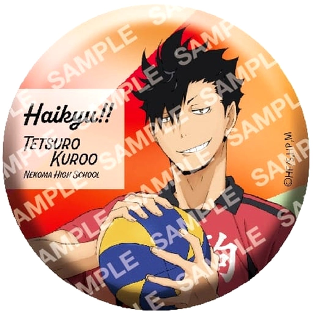 Haikyu!! Tetsuro Kuroo Full Color Can Badge Collection Buttons [USED]