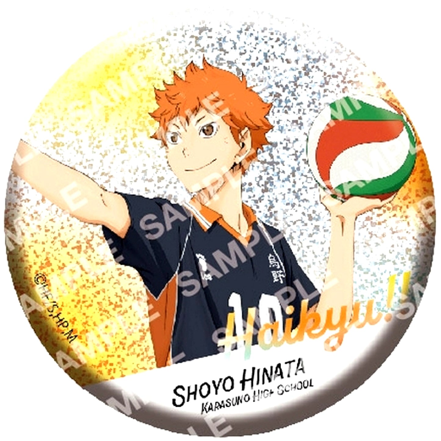 Shoyo Hinata Haikyu!! Glitter Button Collection [USED]