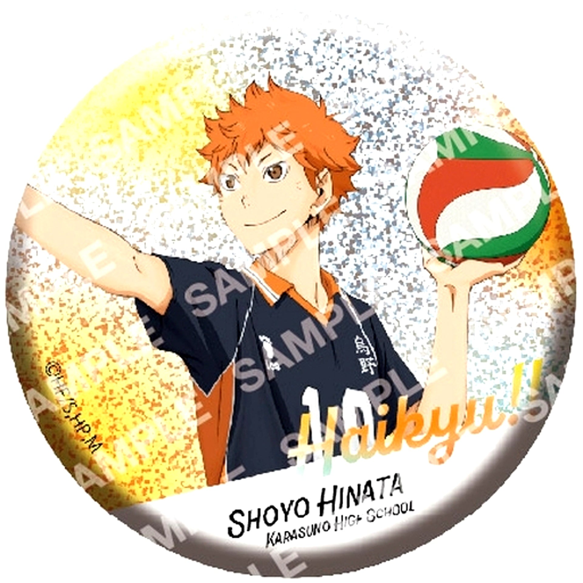 Shoyo Hinata Haikyu!! Glitter Button Collection [USED]