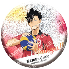 Haikyu!! Tetsuro Kuroo Glitter Can Badge Collection Buttons [USED]