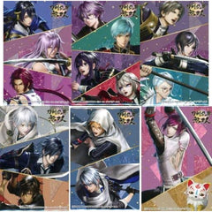 Touken Ranbu Warriors Mikazuki Munechika & Others Square Can Badge Part 2 Don Quijote Limited All 6 Types Set Buttons [USED]