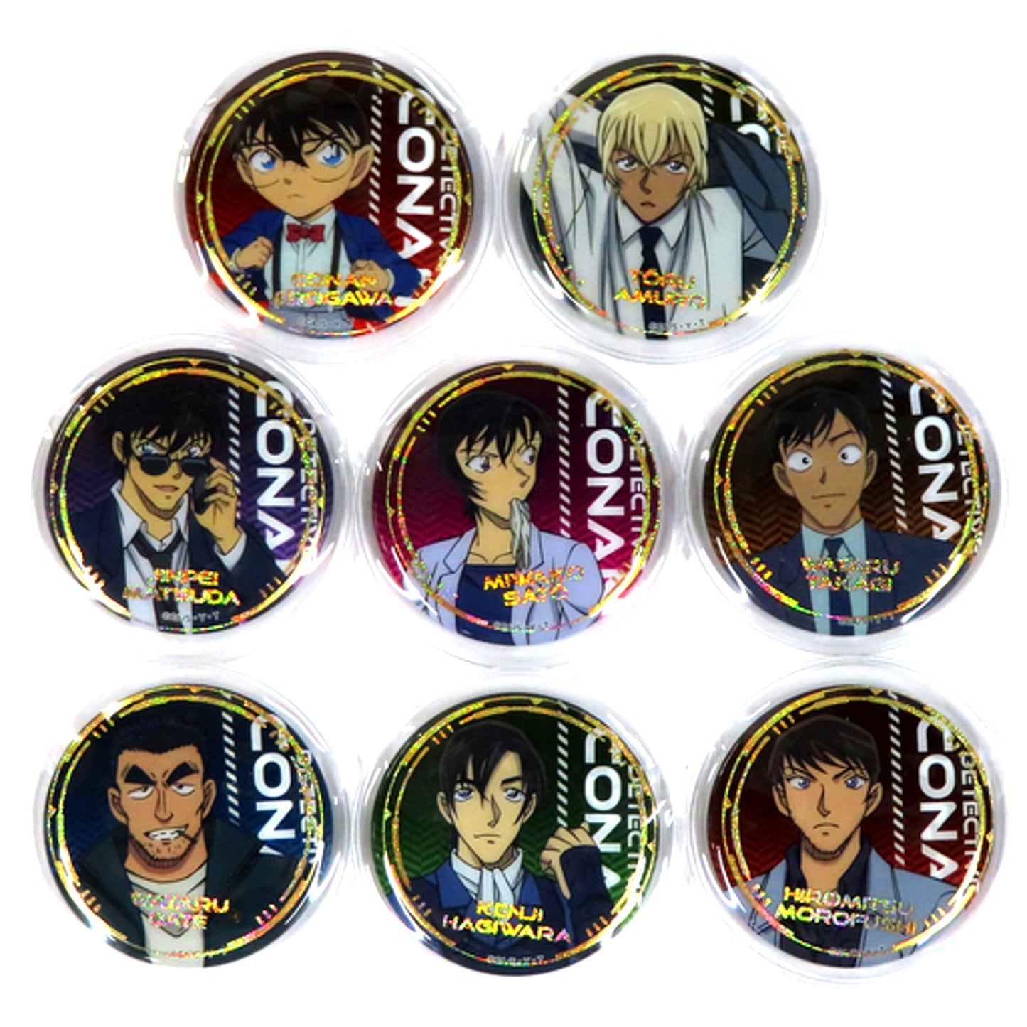Set of 8 Detective Conan Capsule Button & Cover Vol.2 [USED]