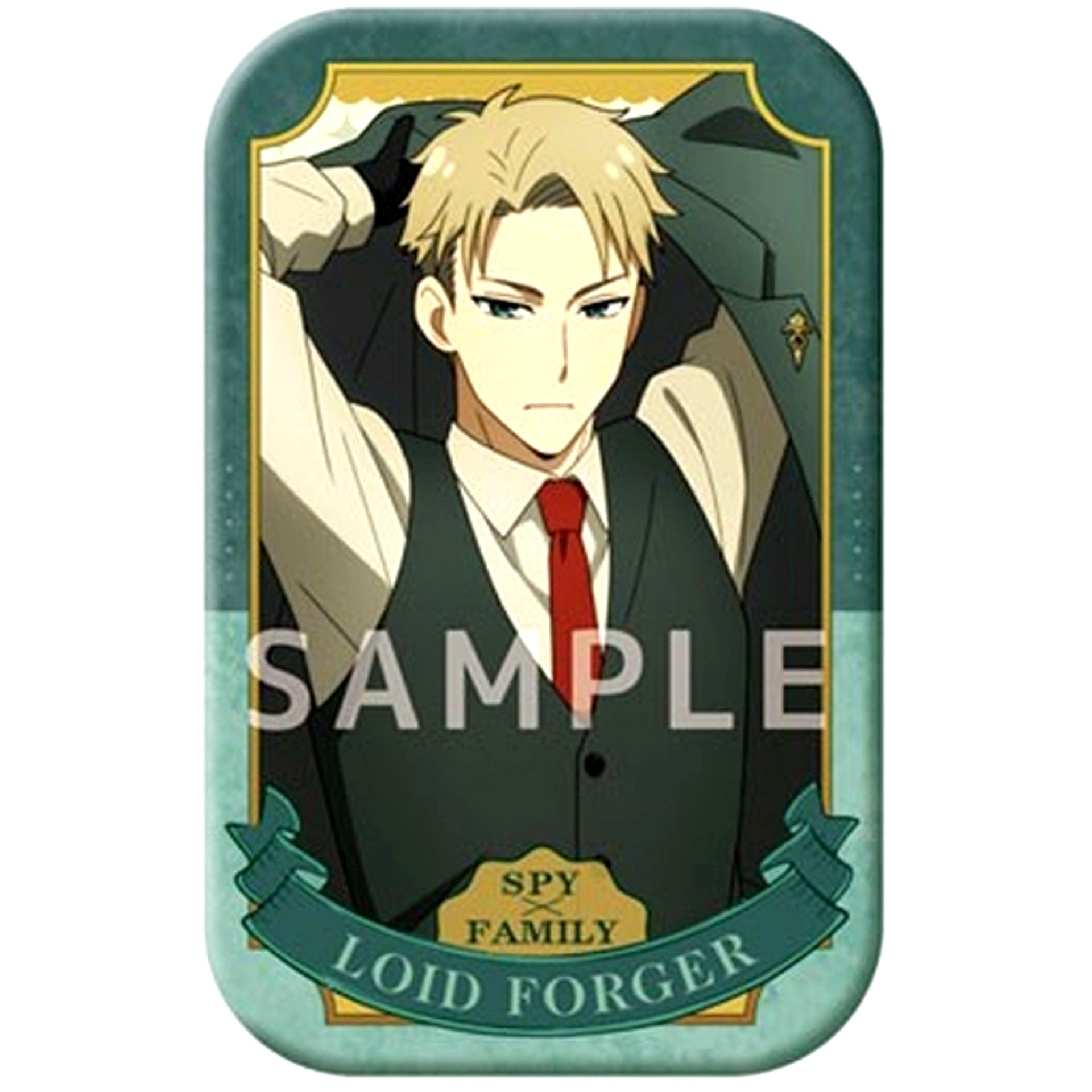 Loid Forger B SPY x FAMILY Marukaku Badge [USED]