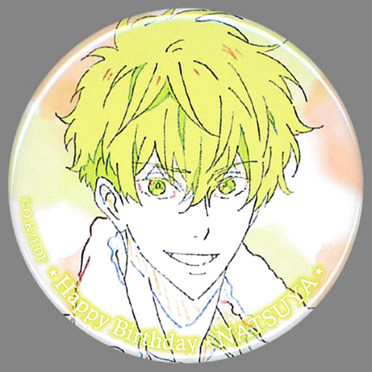 Free! Series Natsuya Kirishima Adolescence Towel Hopeful Birthday Birthday Presents Can Badge Collection Natsuya Store Limited Buttons [USED]