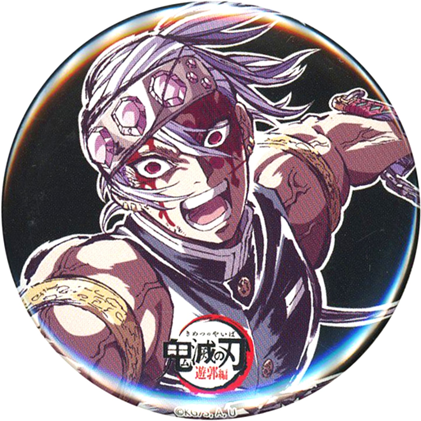 Tengen Uzui Battle Mode Demon Slayer: Kimetsu no Yaiba Intermission Drawing Eyecatch Random Button 5 Zen-Shuchu Exhibition -Mugen Train Arc Entertainment District Arc- [USED]