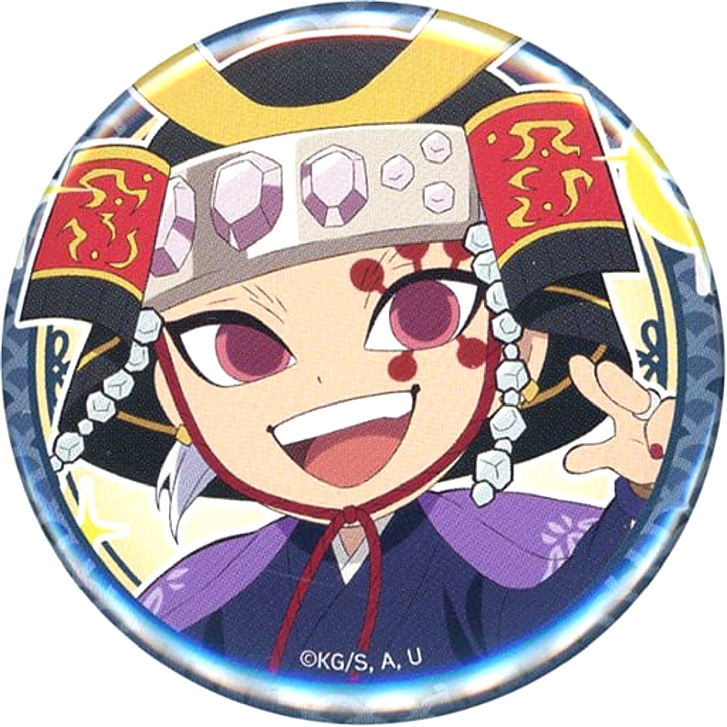 Tengen Uzui A Demon Slayer ufotable Cafe Machi Asobi Cafe Childrens Day Event 2022 Random 57mm Button [USED]