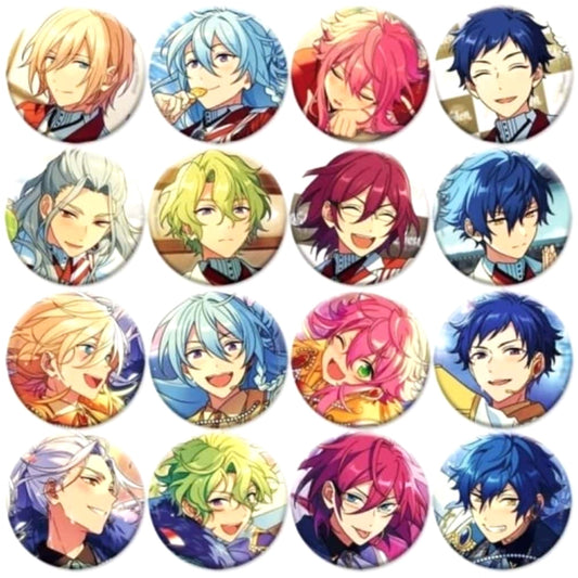 Ensemble Stars!! Eichi Tenshouin & Others Evecolle Can Badge Extra Ss Edition/Final Stage Ss All 16 Types Set Buttons [USED]