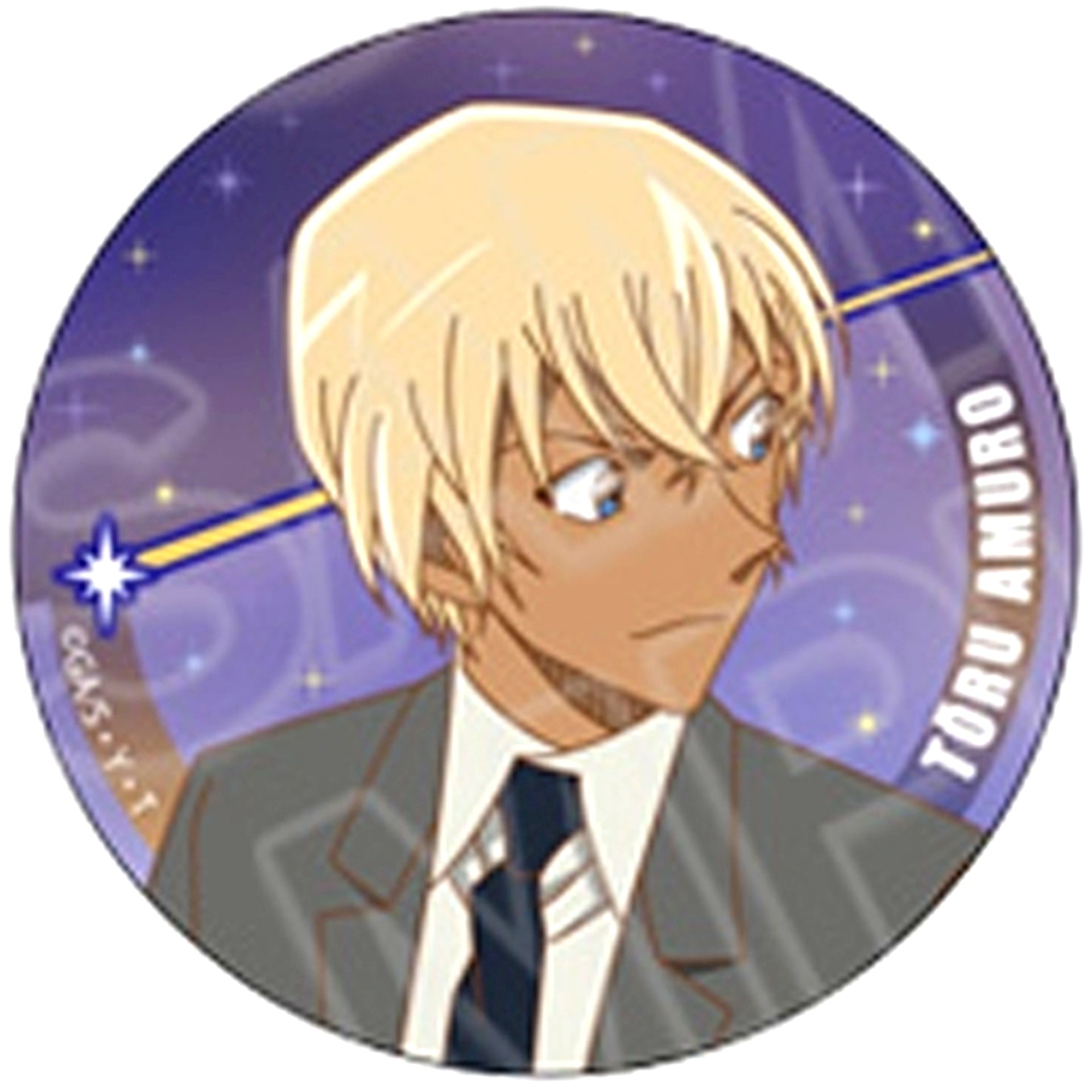 Toru Amuro Detective Conan Button night sky ver. [USED]