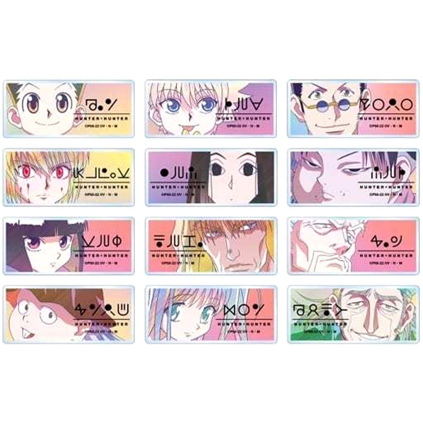 Hunter x Hunter Killua Zoldyck & Others All 12 Types Set Ani-Art Clear Label Random Acrylic Name Plates Ver.A [USED]