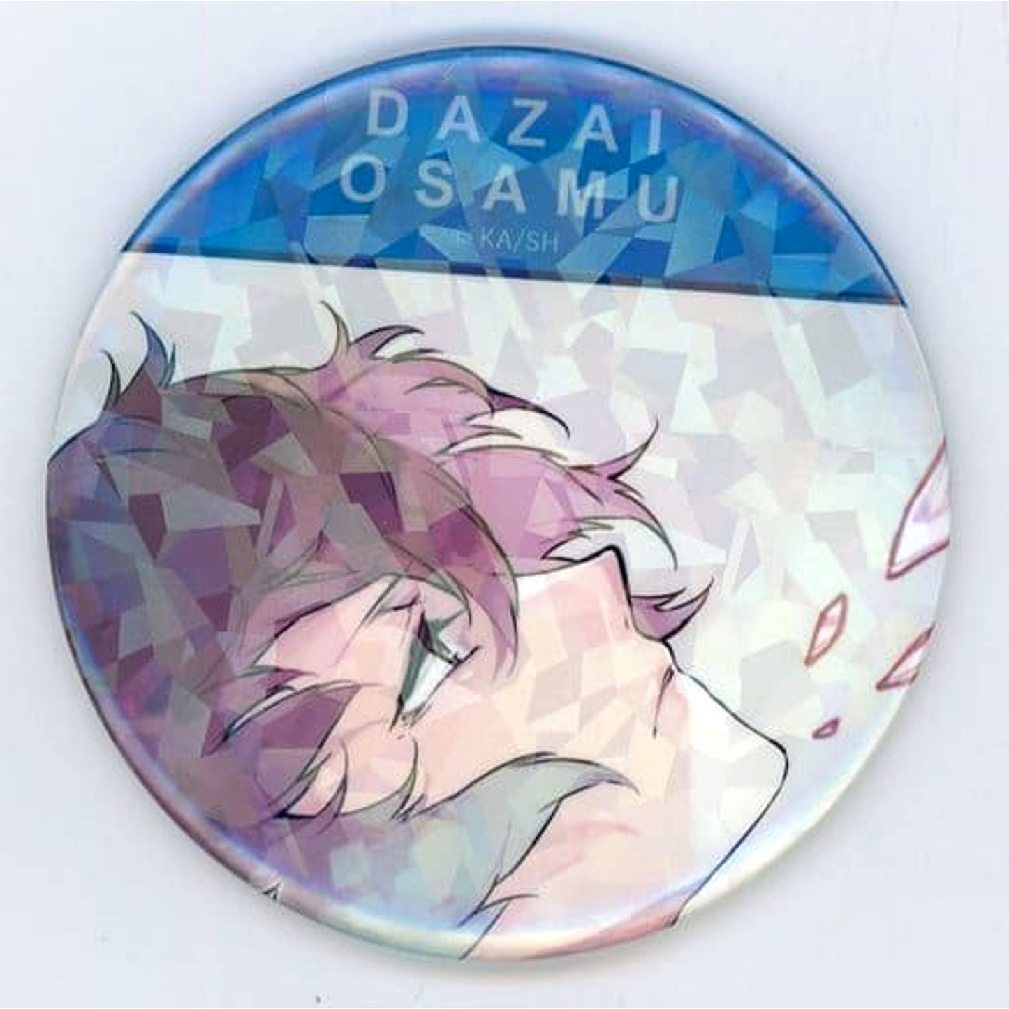 Osamu Dazai Bungo Stray Dogs Harukawa 35 Illustrations Hologram Button Crystal [USED]