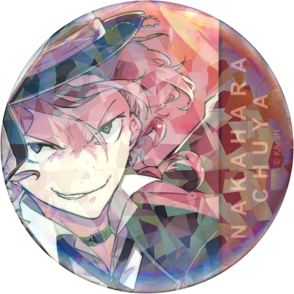 Bungo Stray Dogs Chuya Nakahara Harukawa 35 Illustrations Hologram Can Badge Crystal Buttons [USED]