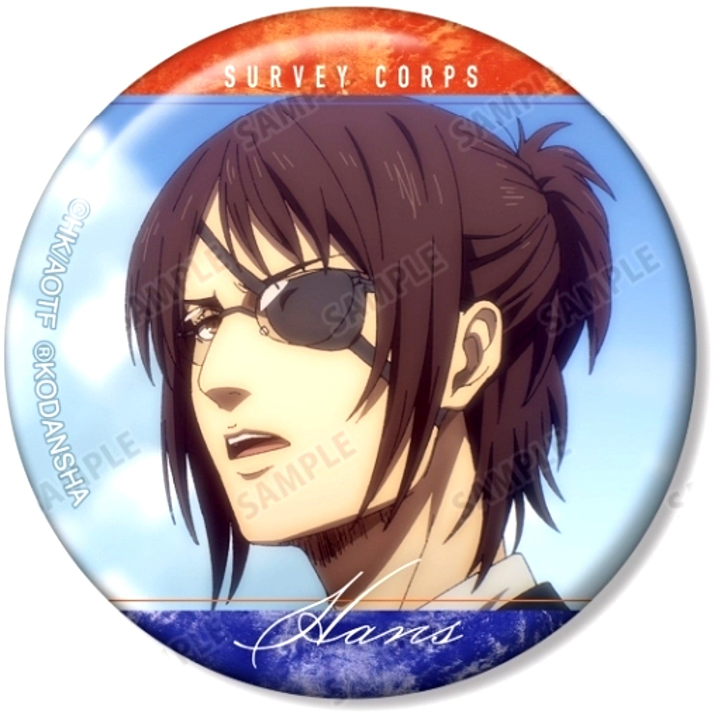 Hange Zoe Attack on Titan Trading Badge Vol.5 [USED]