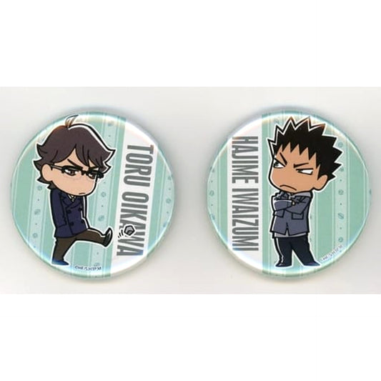 Toru Oikawa Hajime Iwaizumi Chibi Haikyu!! Season 3 Button Set [USED]