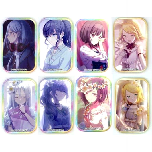 Hatsune Miku: Colorful Stage! Kanade Yoisaki & Others Square Badge Collection Vol.7 C All 8 Types Set Buttons [USED]