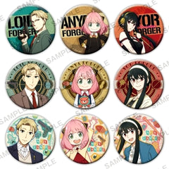 SPY x FAMILY Anya Forger & Others Glitter Can Badge All 9 Types Set Buttons [USED]