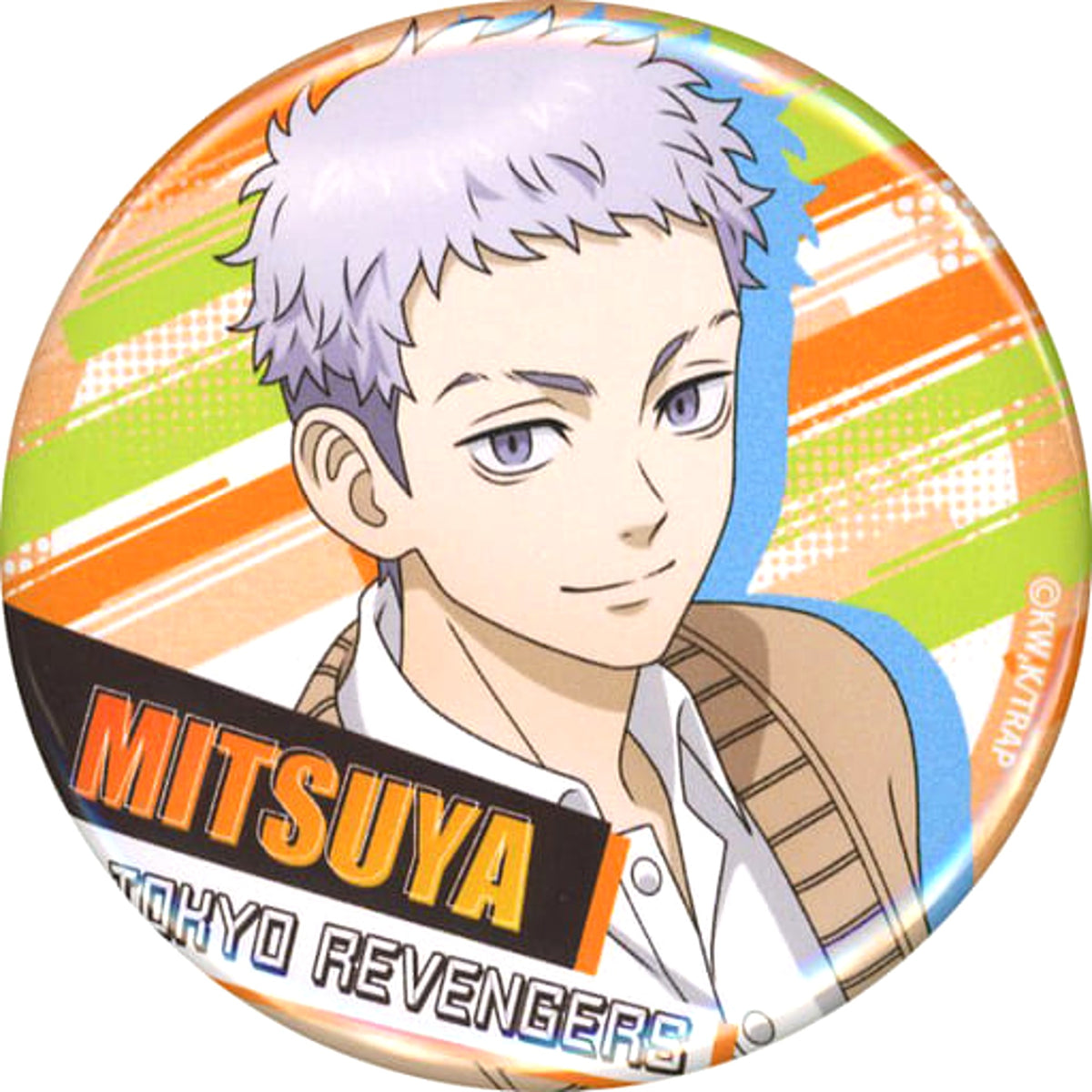 Tokyo Revengers X Manekineko Takashi Mitsuya Trading Can Badge Buttons [USED]