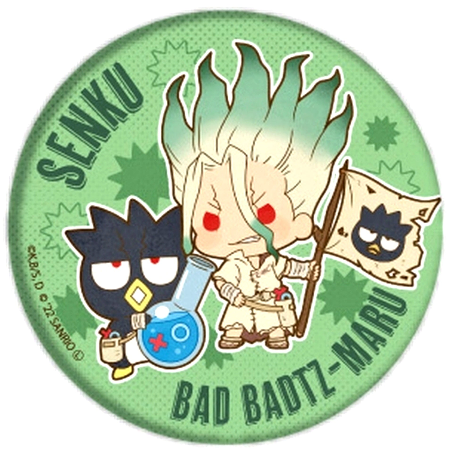 Senku Ishigami Bad Badtz-Maru Dr. STONE Sanrio Characters Button 01 Mini Chara [USED]