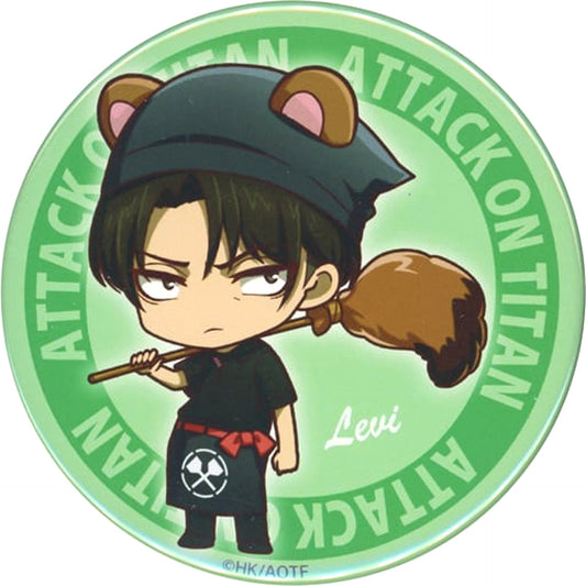 Attack on Titan The Final Season Levi Ackerman Mini Character Can Badge Dotonbori Limited Buttons [USED]