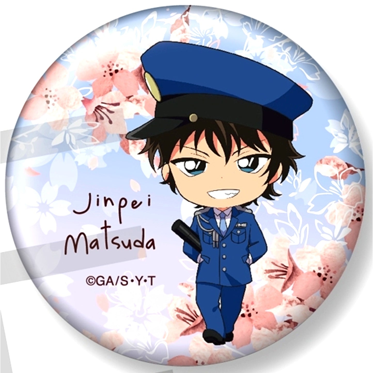 Jinpei Matsuda Detective Conan Niitengo Button Collection SAKURA Graduation Ver. [USED]