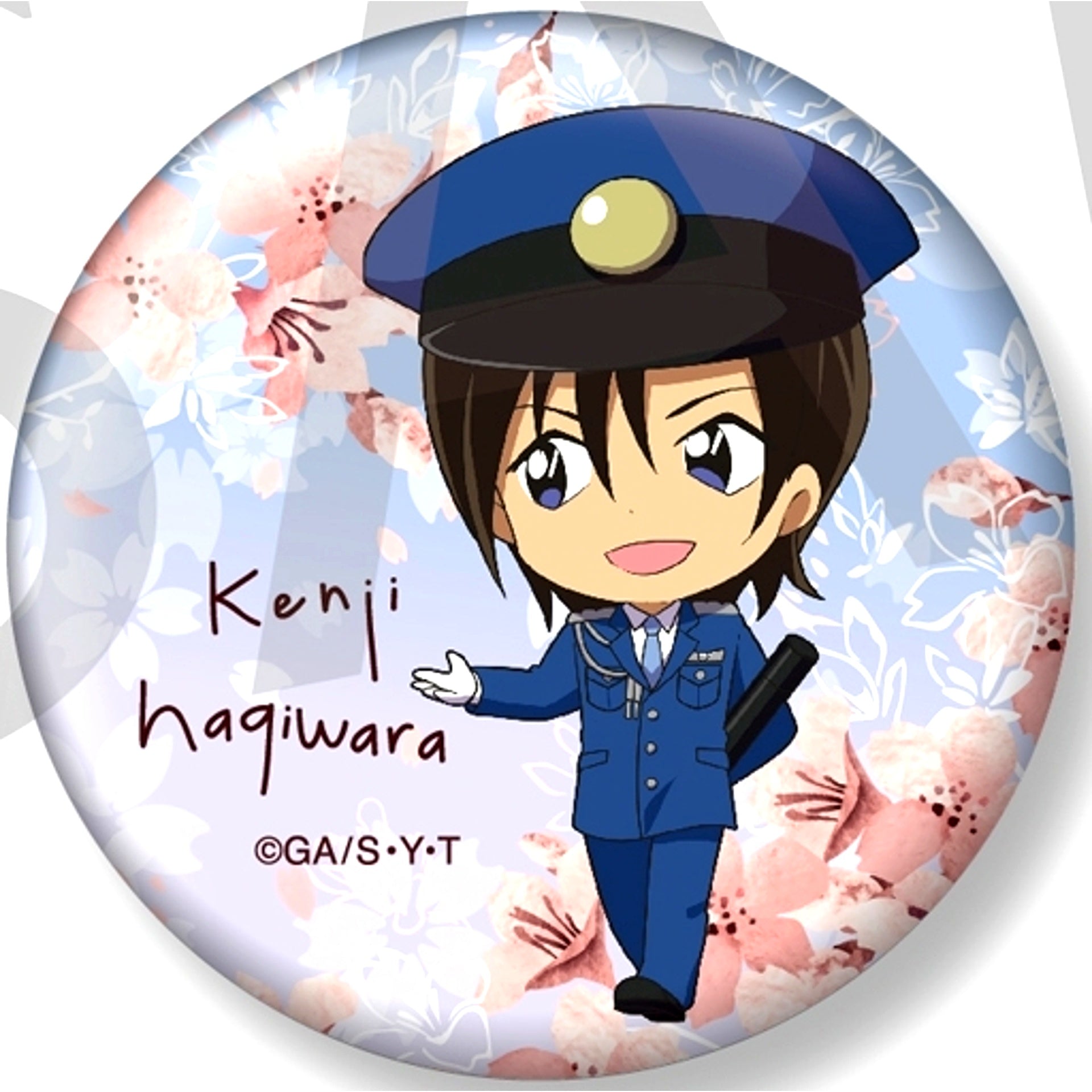 Kenji Hagiwara Detective Conan Niitengo Button Collection SAKURA Graduation Ver. [USED]