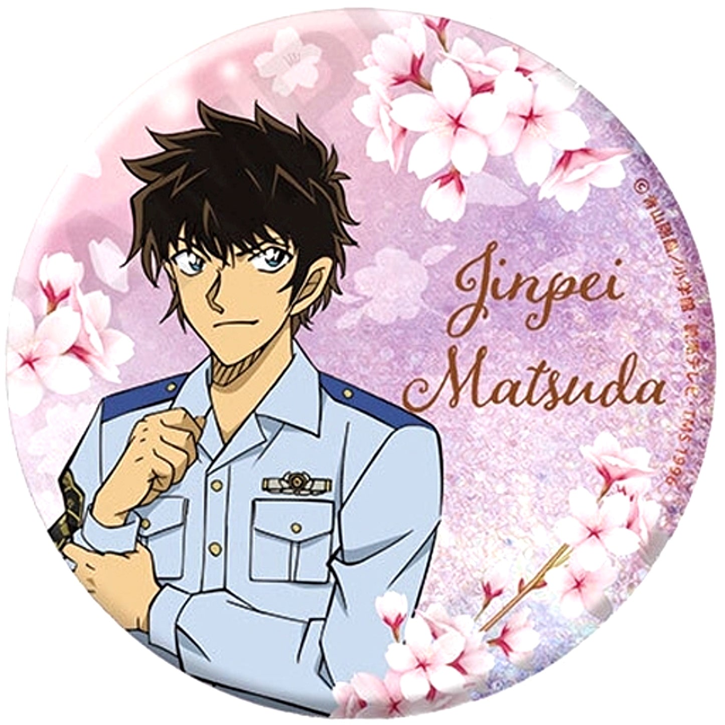 Jinpei Matsuda Detective Conan Big Glitter Random Button Vol.3 SAKURA Ver. [USED]