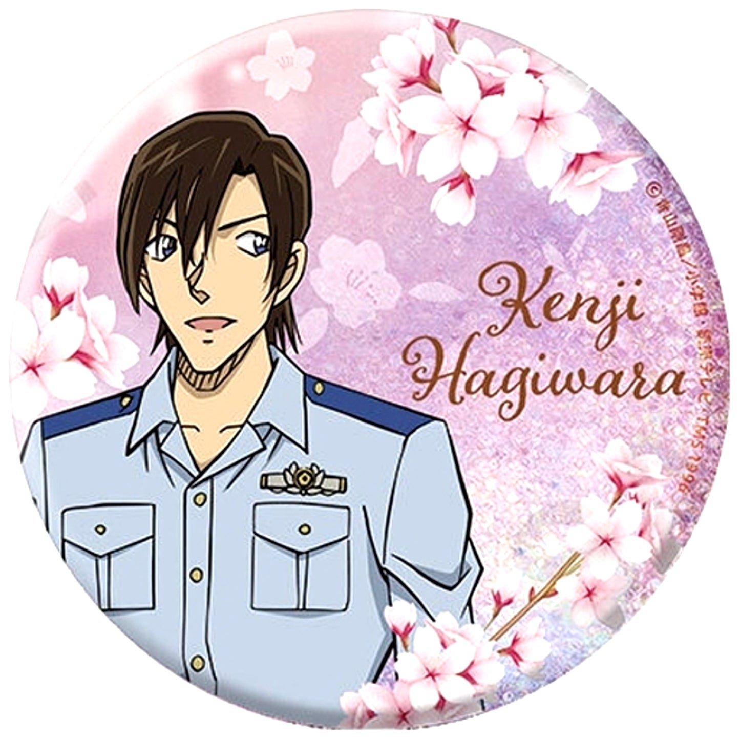Kenji Hagiwara Detective Conan Big Glitter Random Button Vol.3 SAKURA Ver. [USED]