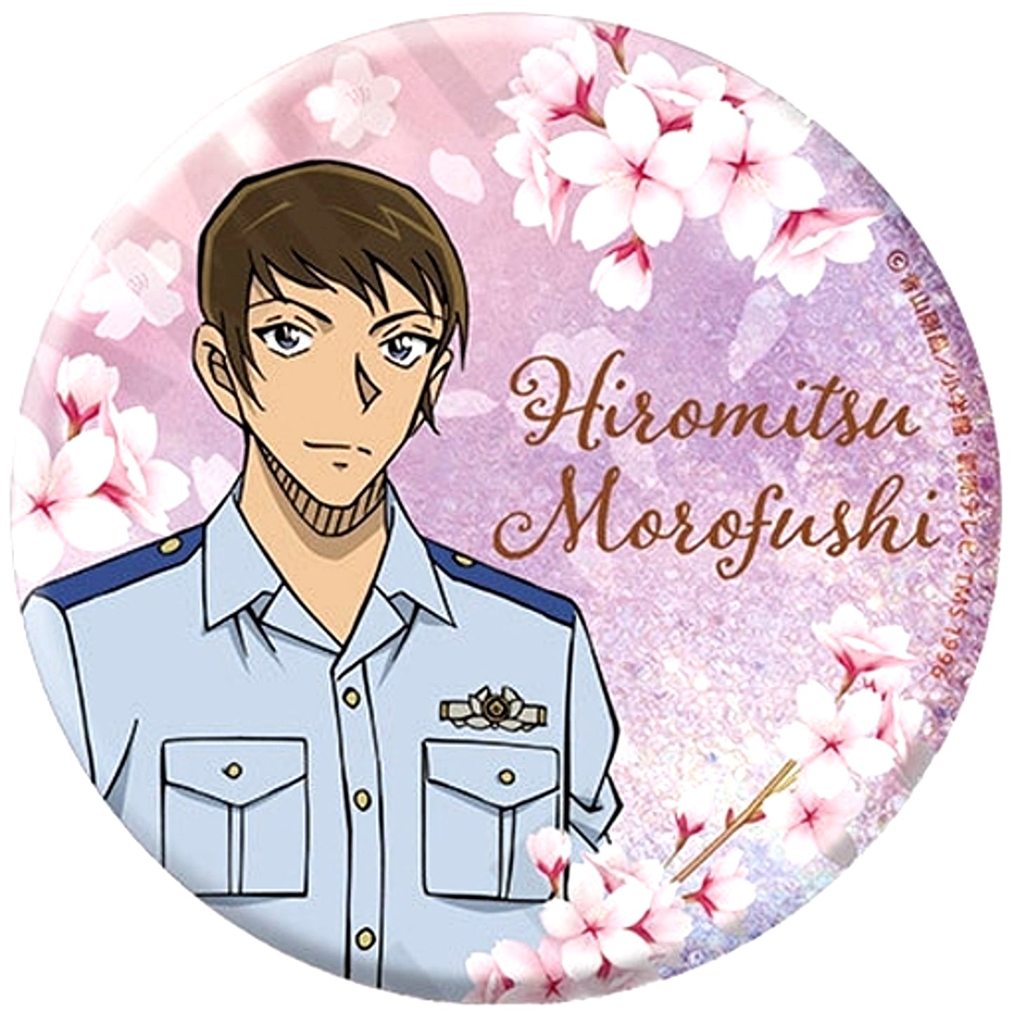 Hiromitsu Morofushi Detective Conan Big Glitter Random Button Vol.3 Sakura Ver. [USED]