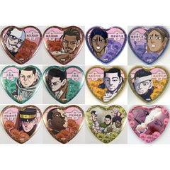 Golden Kamuy Tokushiro Tsurumi & Others Atsushiro Tsurumi no Ai desu Can Badge Part 2 Golden Kamuy Exhibition Limited All 12 Types Set Buttons [USED]