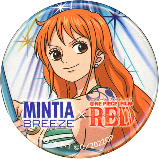 Nami White Original Button One Piece Film Red x Mintia FamilyMart Limited Purchase Bonus [USED]