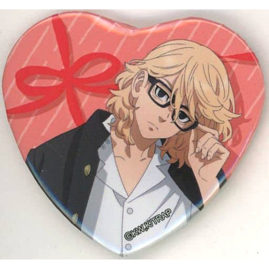 Tokyo Revengers Manjiro Sano Glasses Glasses Trading Heart Can Badge Pop Up Store in Tokyu Hands Limited Buttons [USED]