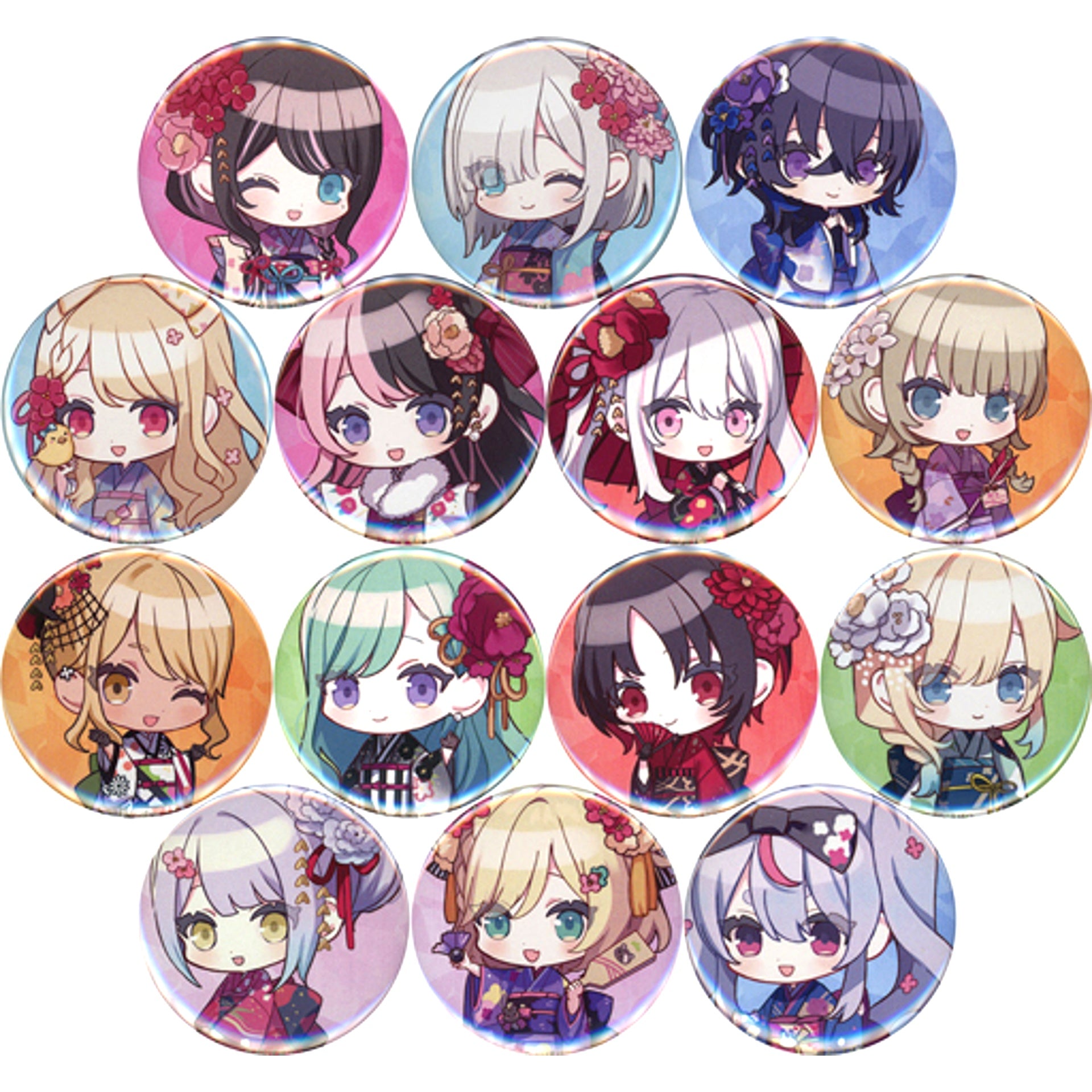 All Characters Button Set of 14 Bundle Bonus for VTuber Style VSPO! Book Premium A/B Edition [USED]