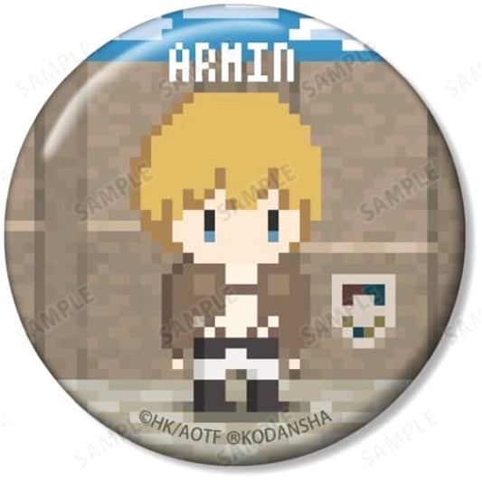 Attack on Titan Armin Arlert Trading Can Badge One Night Jinro Collaboration Pixel Art Ver. Buttons [USED]