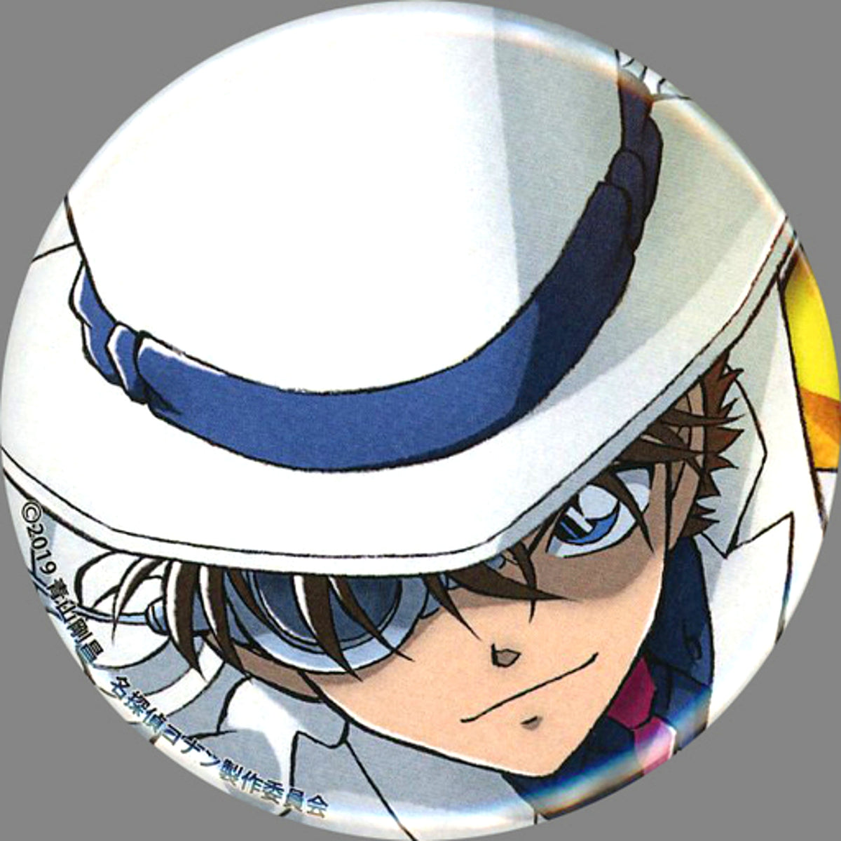 Kaitou Kid Normal Detective Conan Fist Visual Poster Button [USED]
