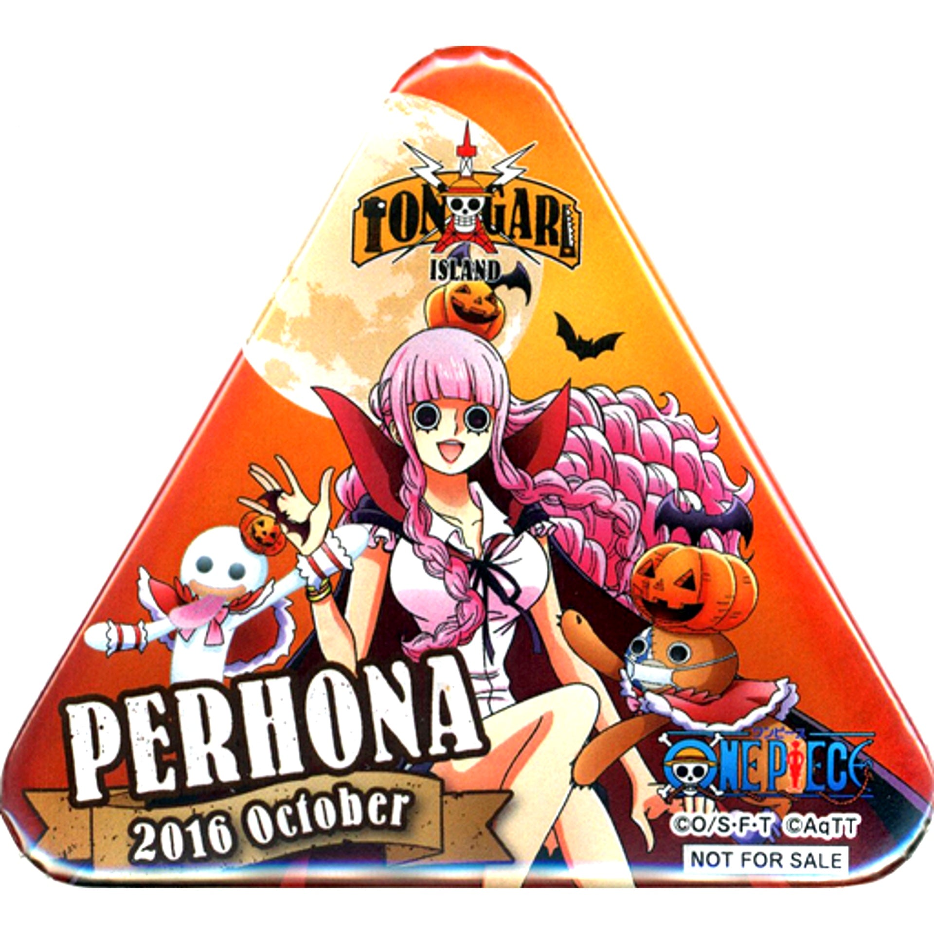 Perona 2016 October One Piece Tongari Button Tongari Island Monthly Seal Rally Mission Clear Prize [USED]
