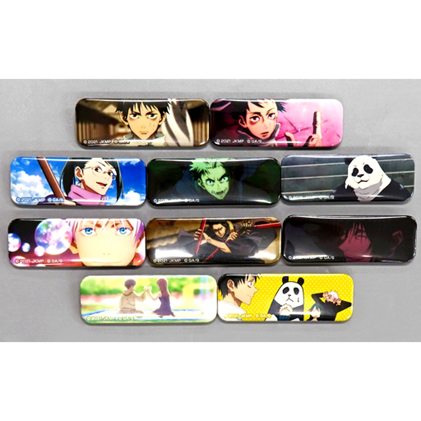 Set of 10 Jujutsu Kaisen 0 The Movie Scene Shot Square Button Collection Don Quijote [USED]