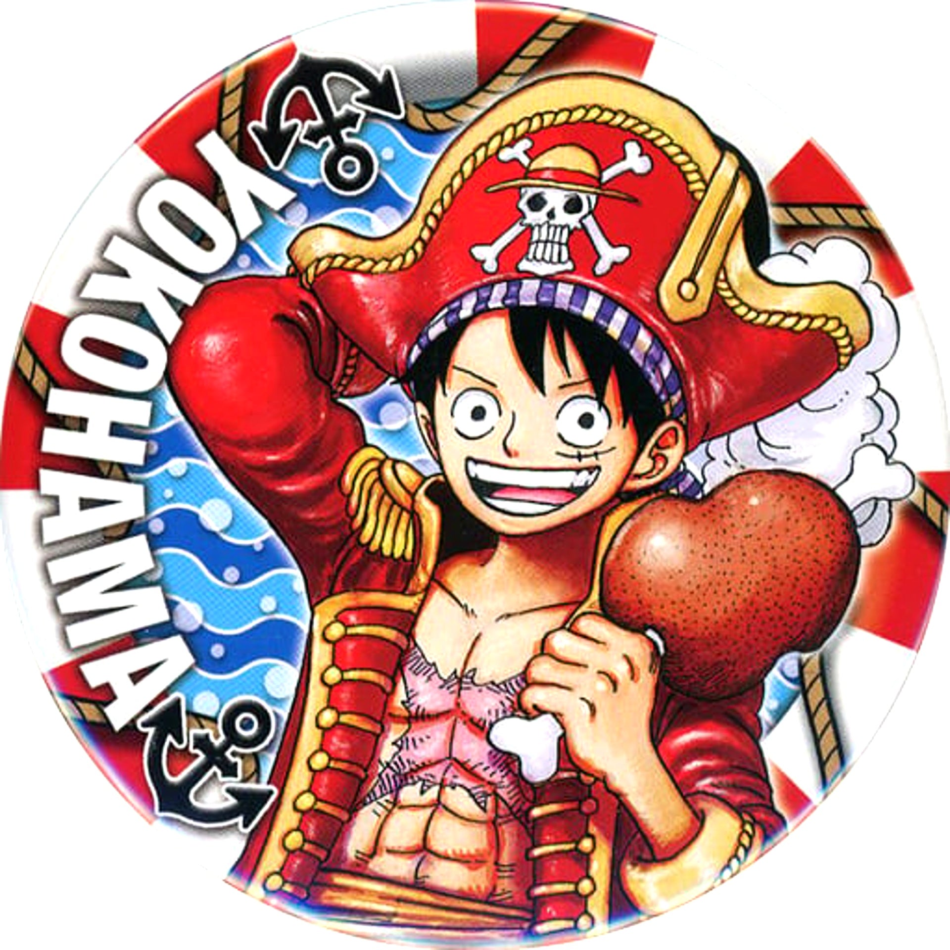 Monkey D. Luffy One Piece Button Exhibition Hello ONE PIECE Yokohama Venue Limited [USED]