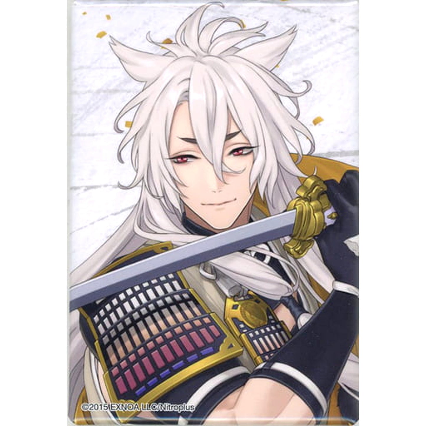 Kogitsunemaru Touken Ranbu ONLINE 5th Anniversary Celebration Painting Square Button Collection Part 1 [USED]