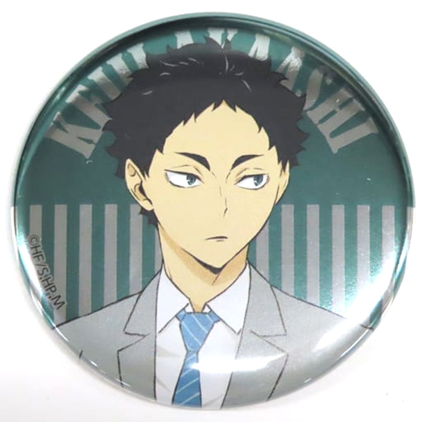 Haikyu!! Keiji Akaashi Metallic Badge Collection Vol.1 Asobi Tsukuse!! in Namja Town Limited Buttons [USED]