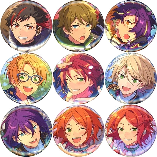 Set of 9 Ensemble Stars!! Ibecolle Button 2021 WINTER -Idol Side- [USED]