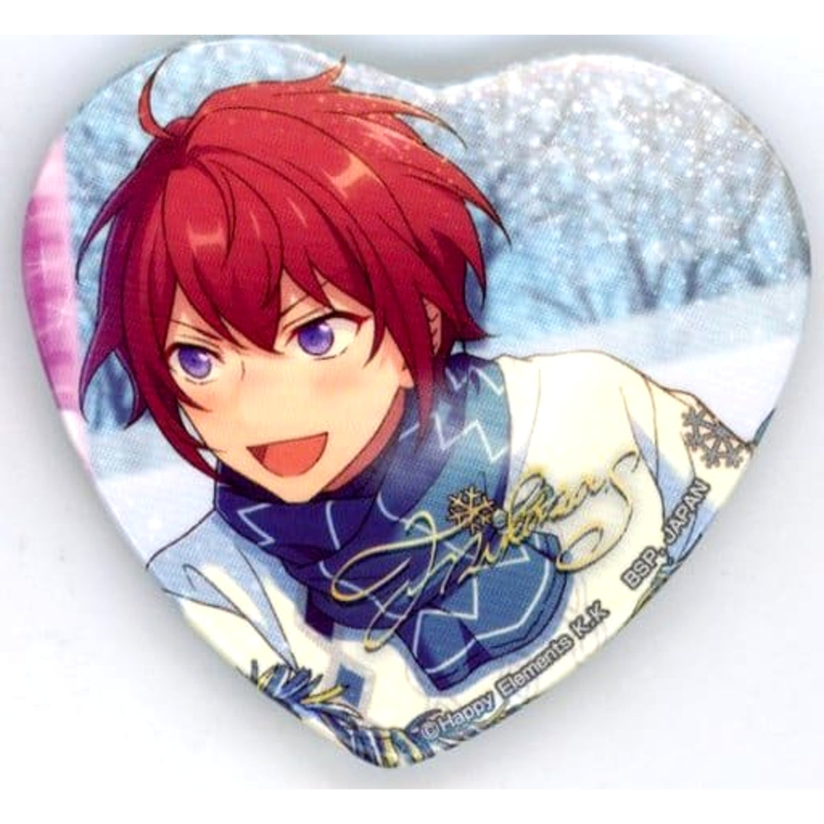 Ensemble Stars! Tsukasa Suo TORUPAKA! Heart Shaped Can Badge Vol.2 Ver.B Buttons [USED]