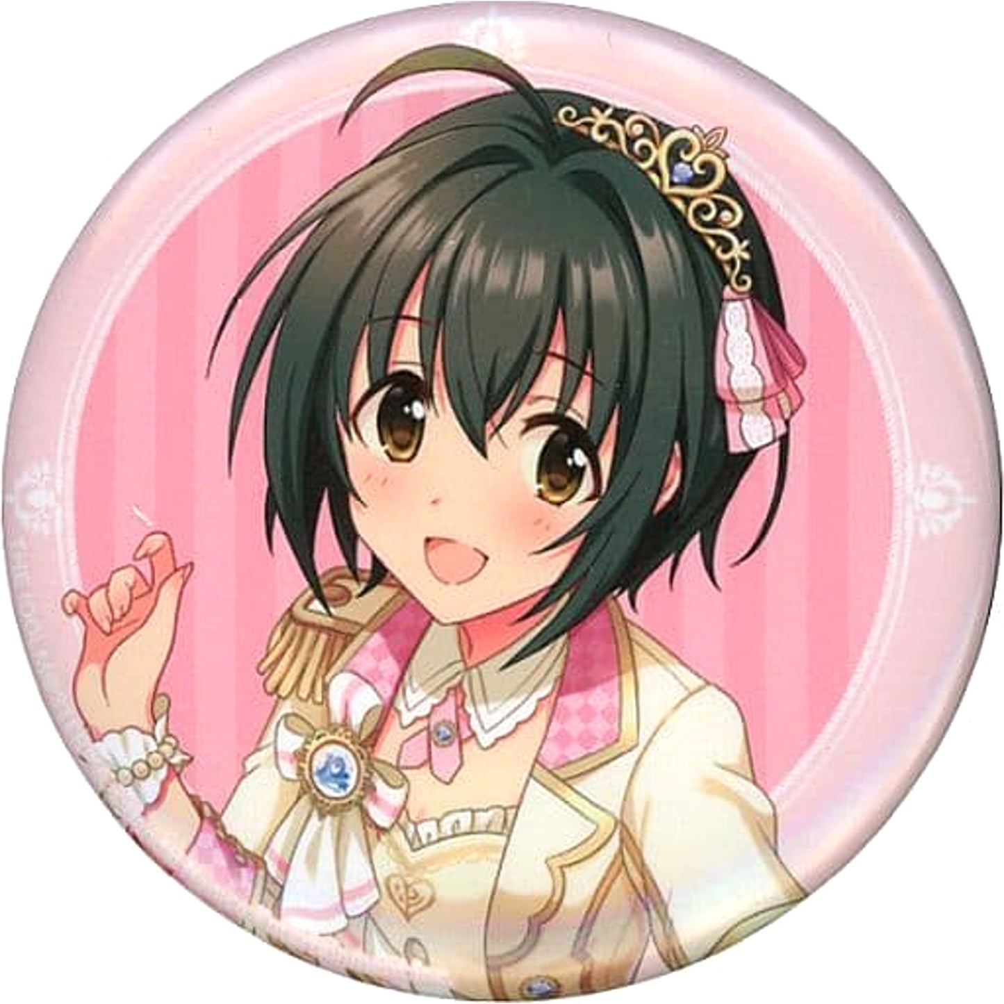 THE IDOLM@STER Cinderella Girls Kohinata Miho Normal Trading Can Badge 10th Anniversary M@GICALCOLLECTION!!! Limited Buttons [USED]