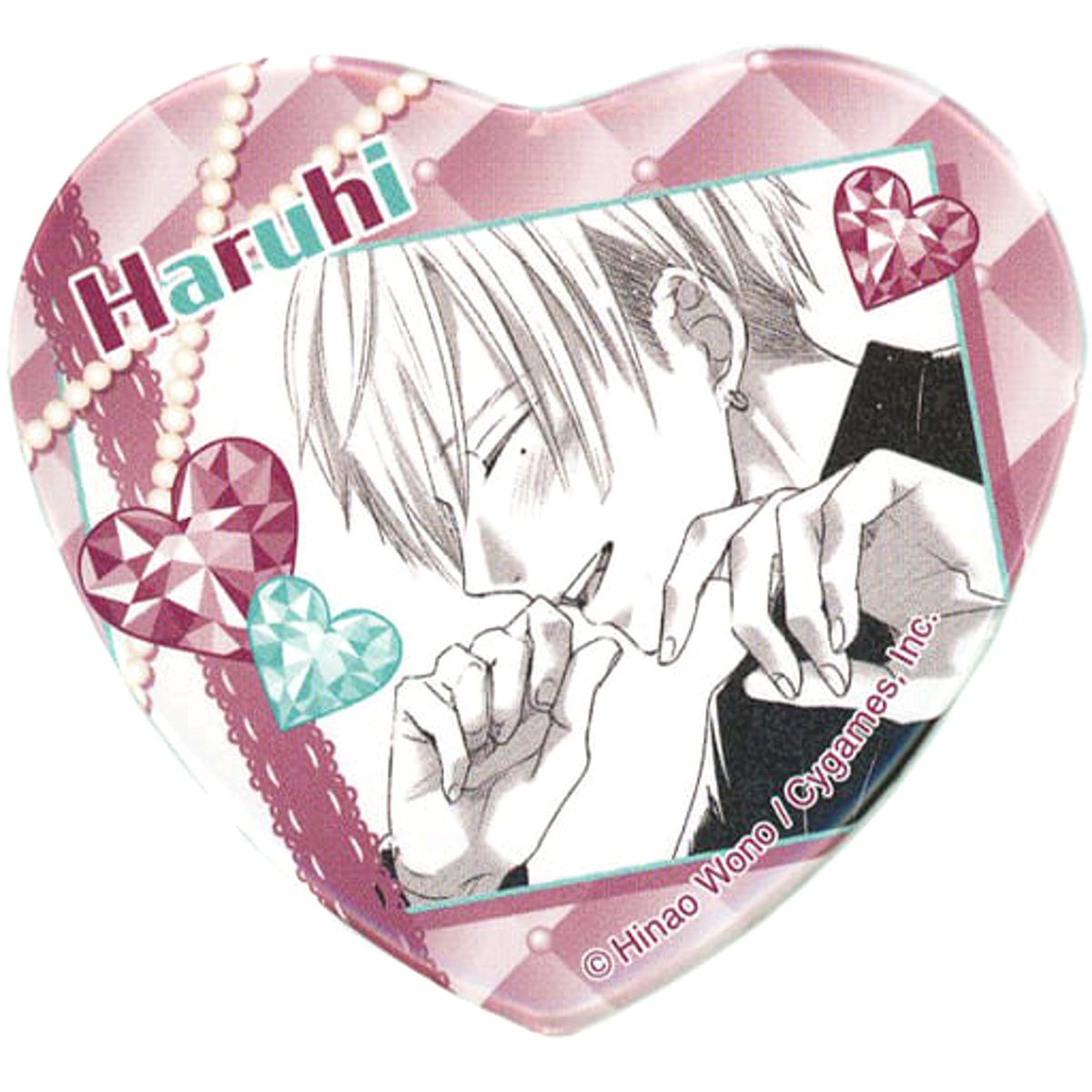 Tomorrow I Will Be Someone's Girlfriend Haruhi Hologram Heart-Shaped Character Badge Collection [USED]
